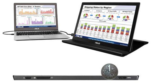 USB驱动便携显示器 华硕超极屏MB168B - 厂商